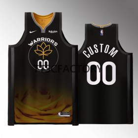 Muške NBA Dres Golden State Warriors Personalizirani Nike 2022-23 City Edition Crno Swingman